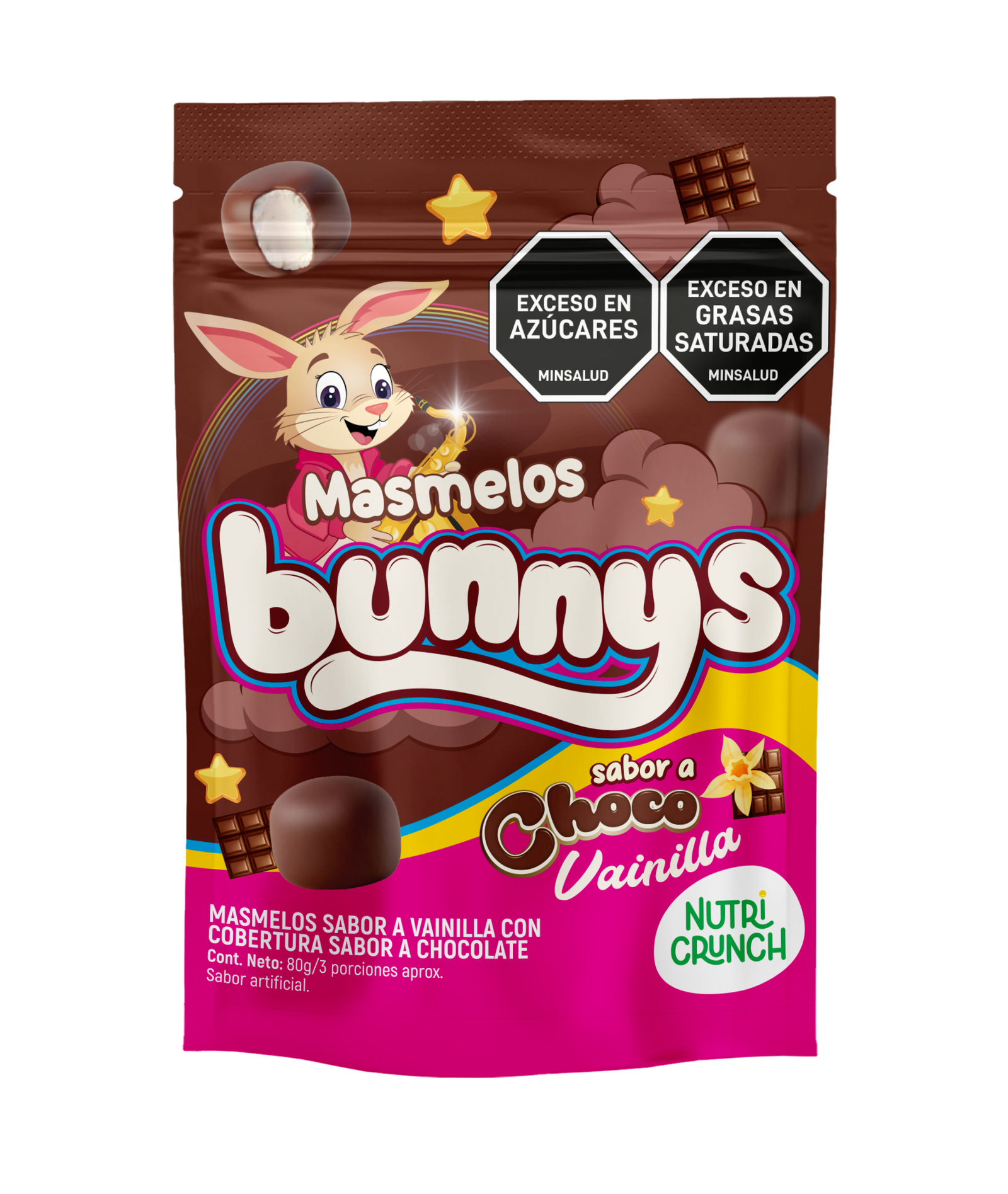Masmelos Bunnys sabor a Choco Vainilla