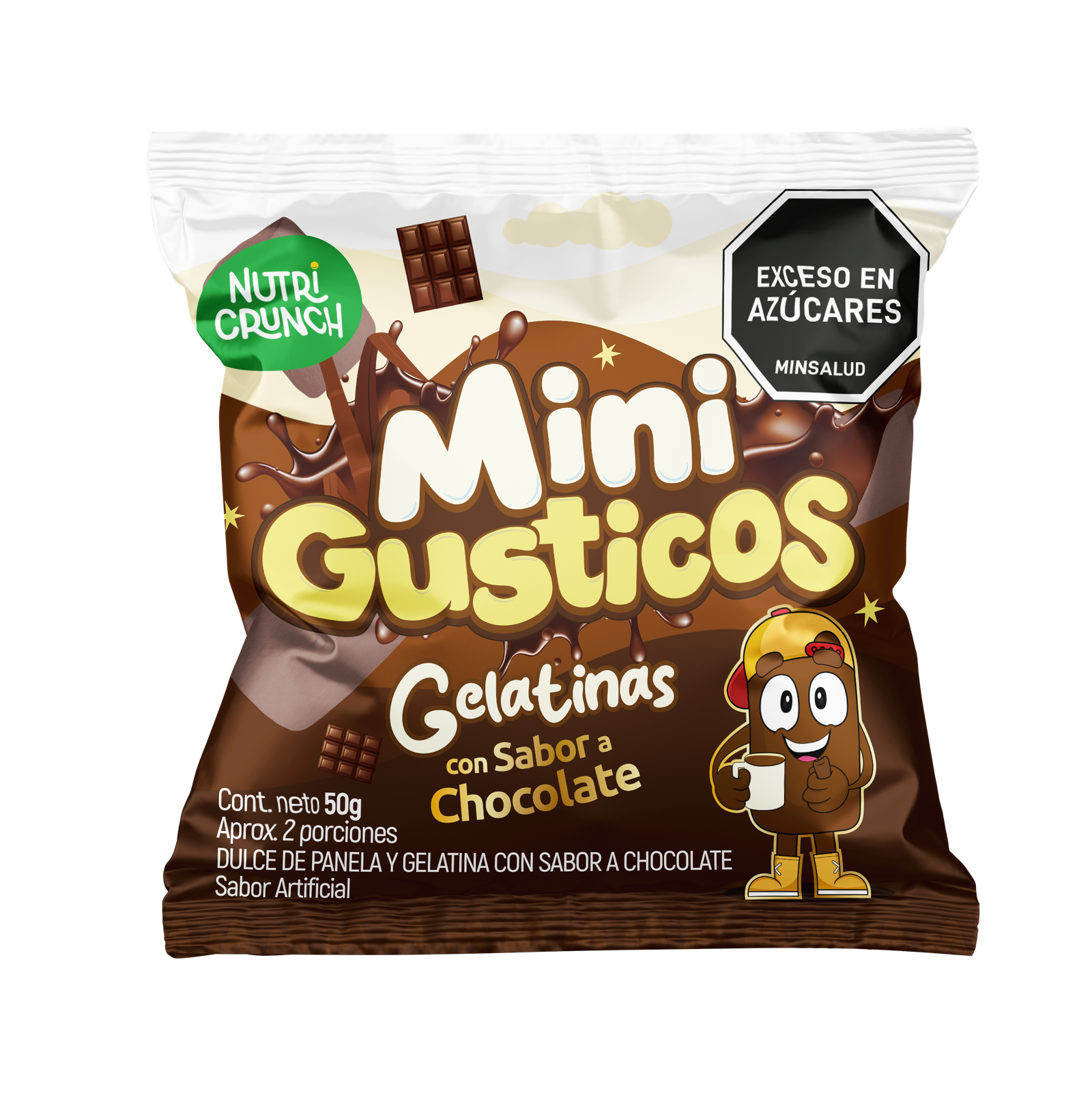 Gelatinas Mini Gusticos sabor a Chocolate