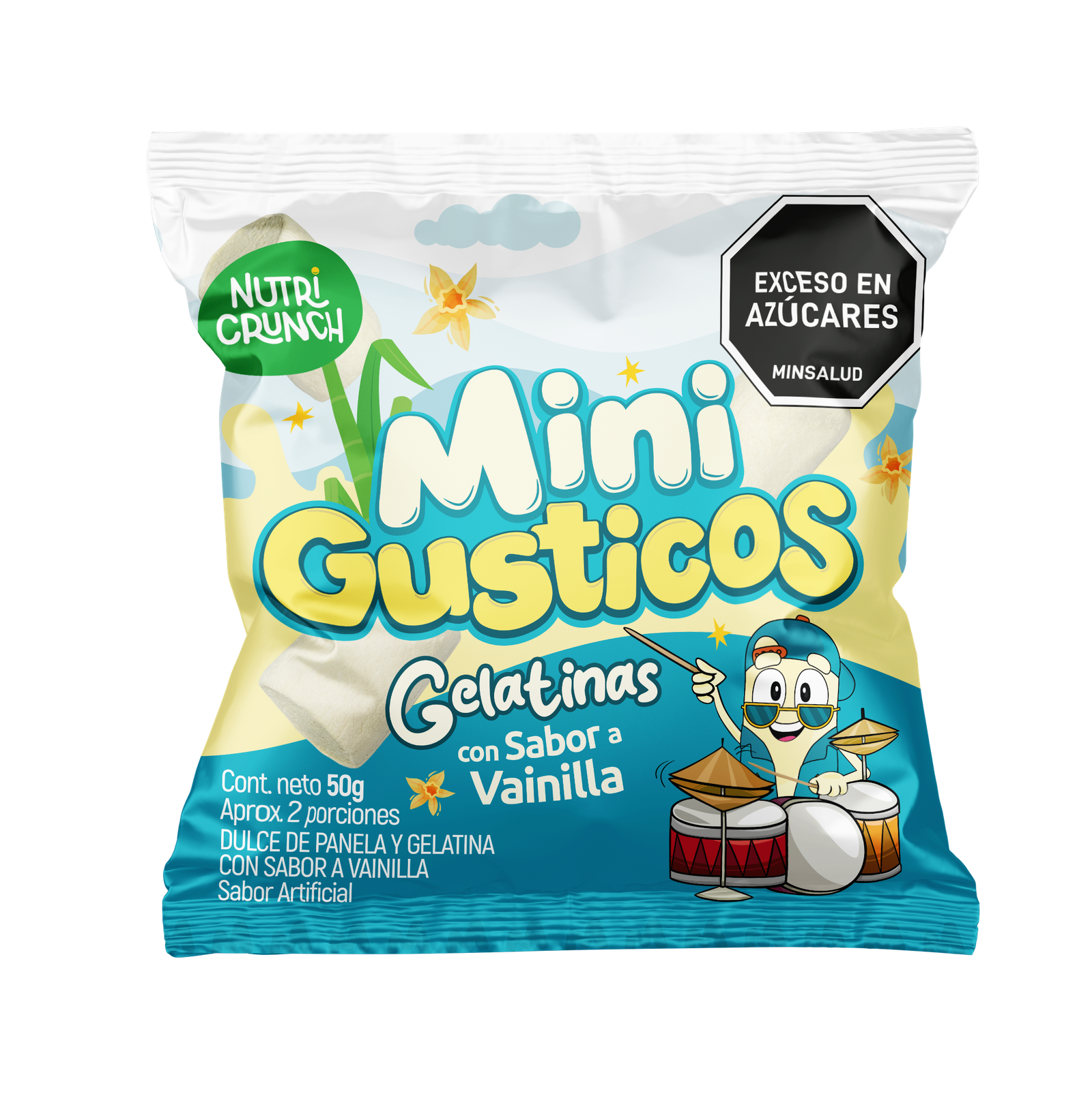 Gelatinas Mini Gusticos sabor a Vainilla